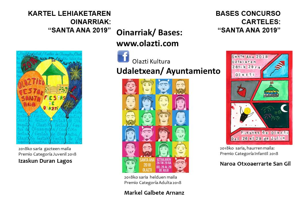 BASES PARA EL CONCURSO DE CARTELES de FIESTAS   “SANTA ANA 2019”