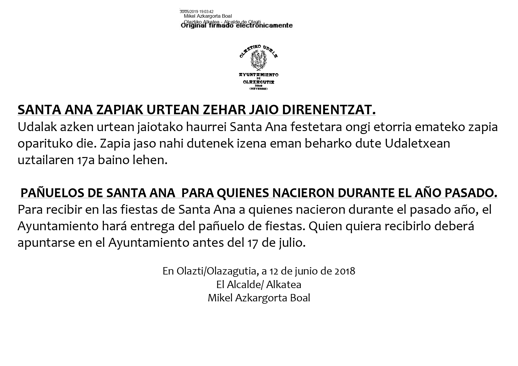 RECIBIMIENTO A TXIKIS EN SANTA ANA RECIBIMIENTO A TXIKIS EN SANTA ANA