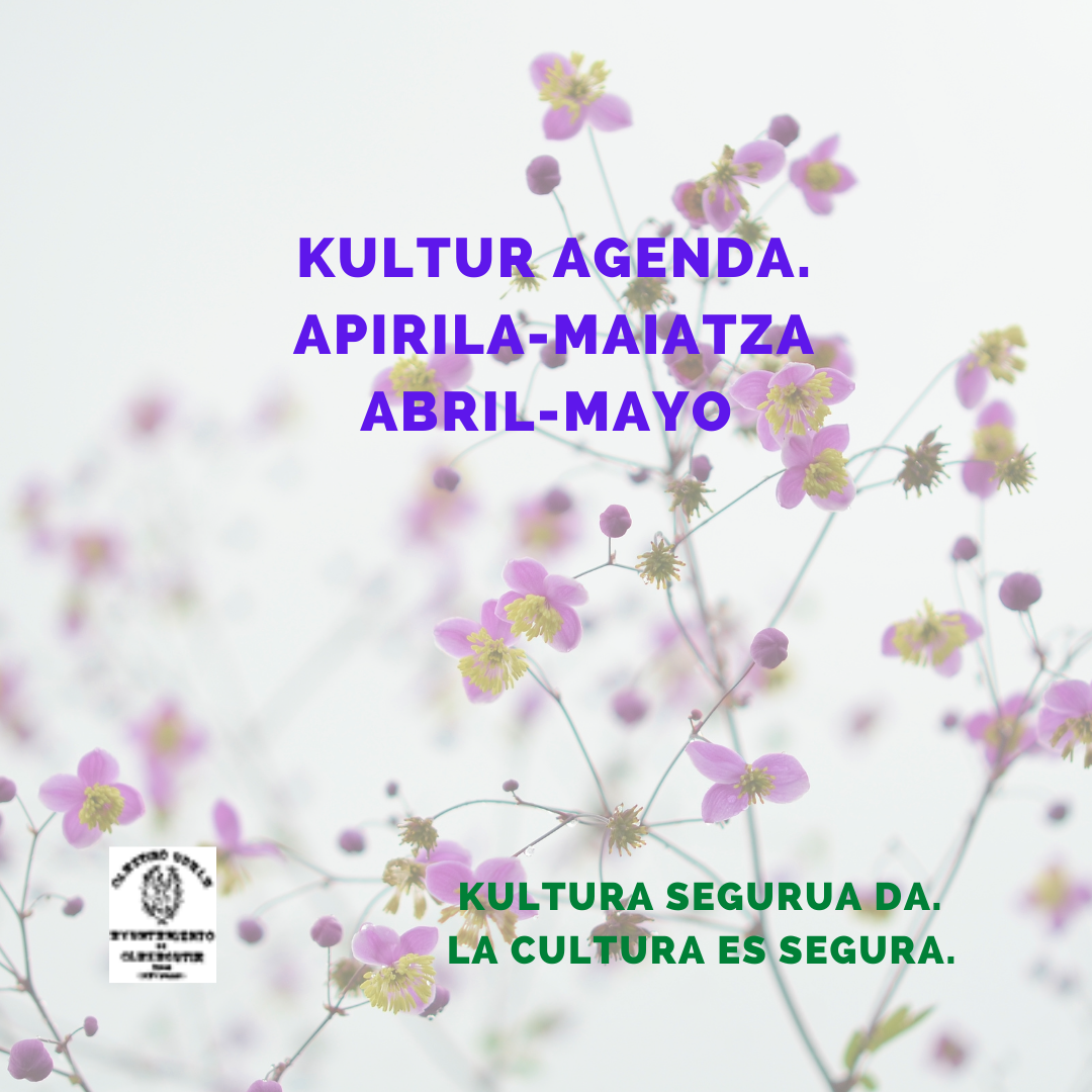 AGENDA CULTURAL DE ABRIL Y MAYO