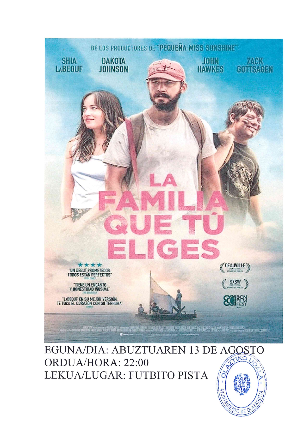 ZINEMA: “LA FAMILIA QUE TÚ ELIGES” ZINEMA: “LA FAMILIA QUE TÚ ELIGES”