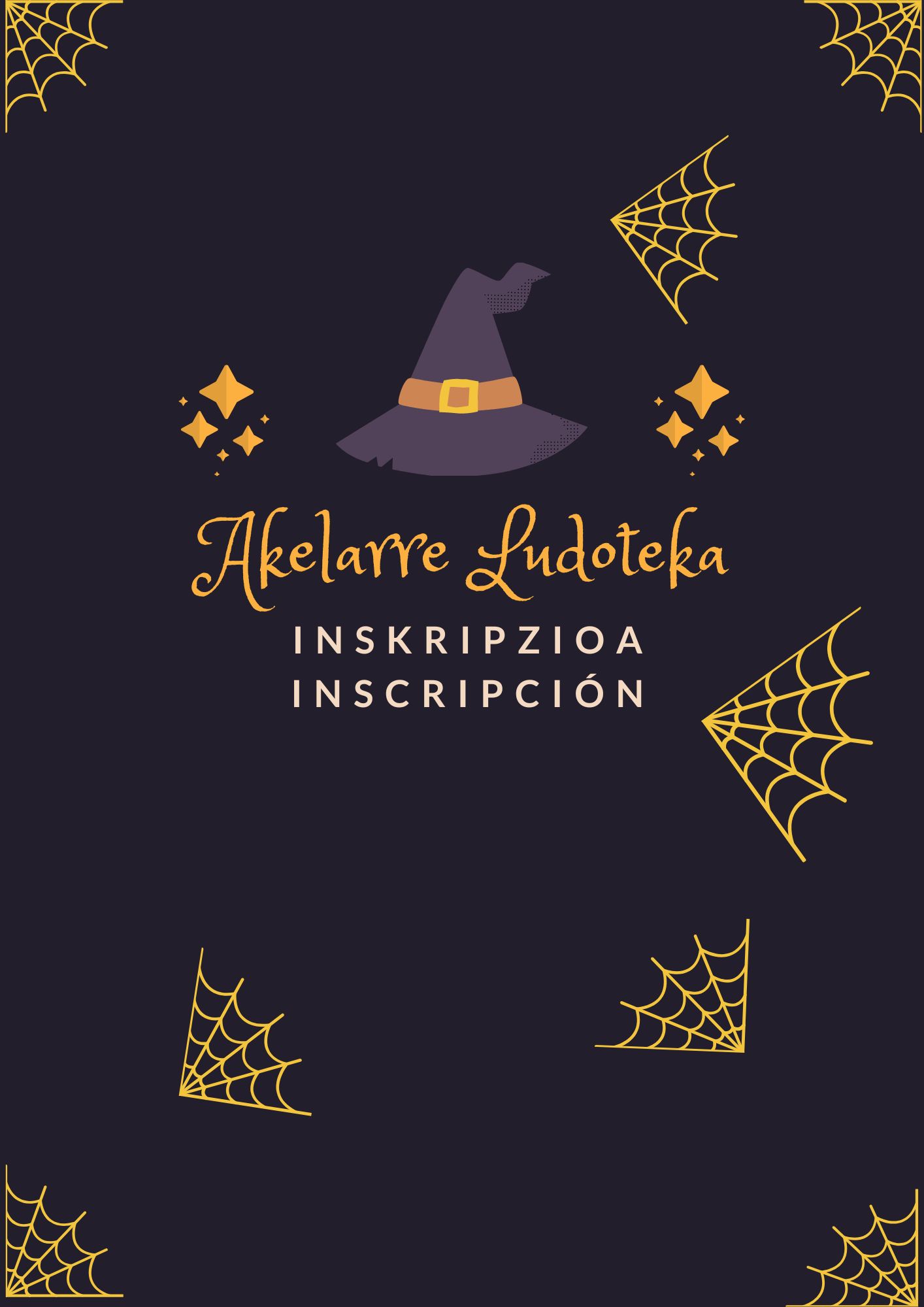 Akelarre Ludoteka. Inskripzioa.