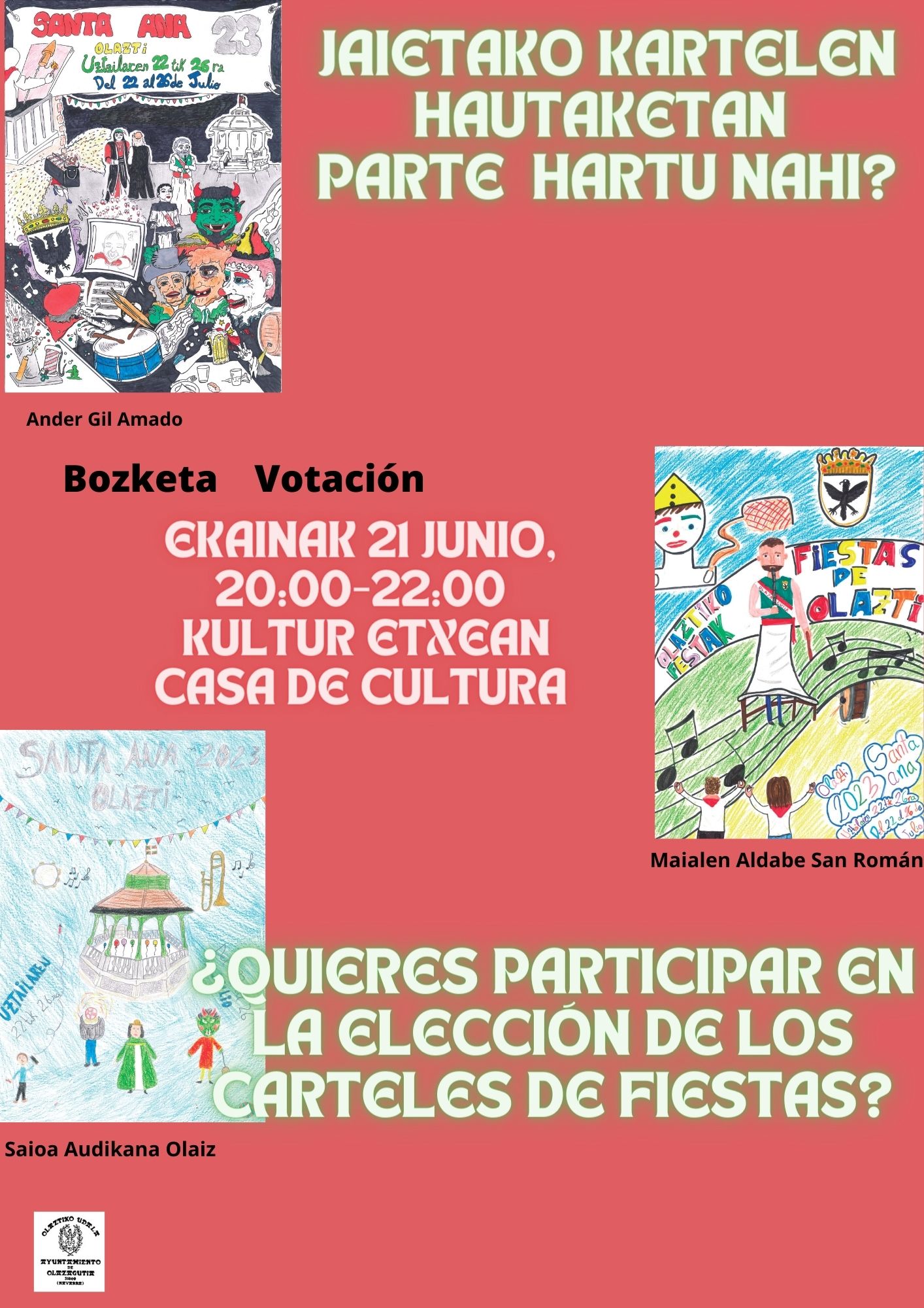 VOTACIÓN ELECCIÓN DE LOS CARTELES DE SANTA ANA VOTACIÓN ELECCIÓN DE LOS CARTELES DE SANTA ANA