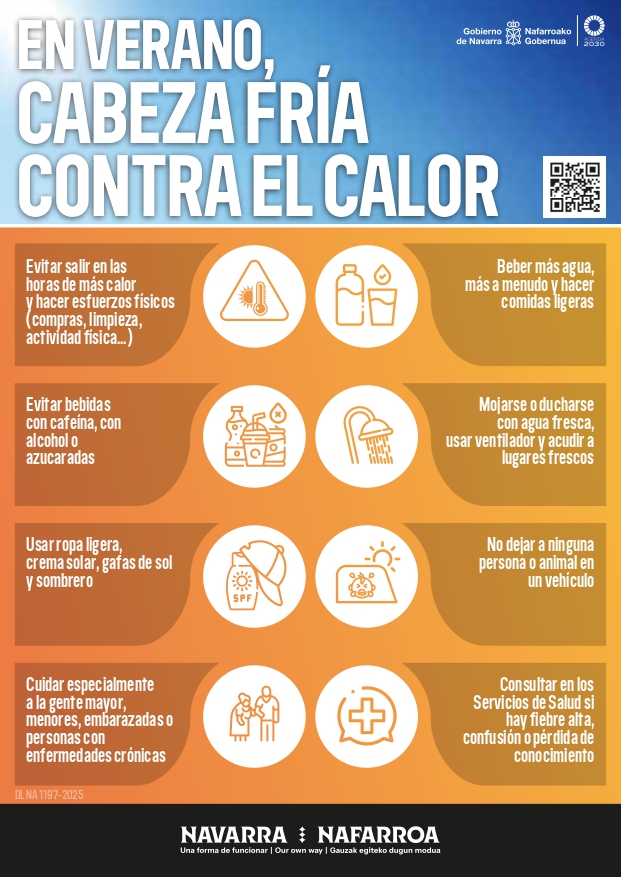 Recomendaciones ante las altas temperaturas previstas para los días 6, 7 y 8 de agosto.